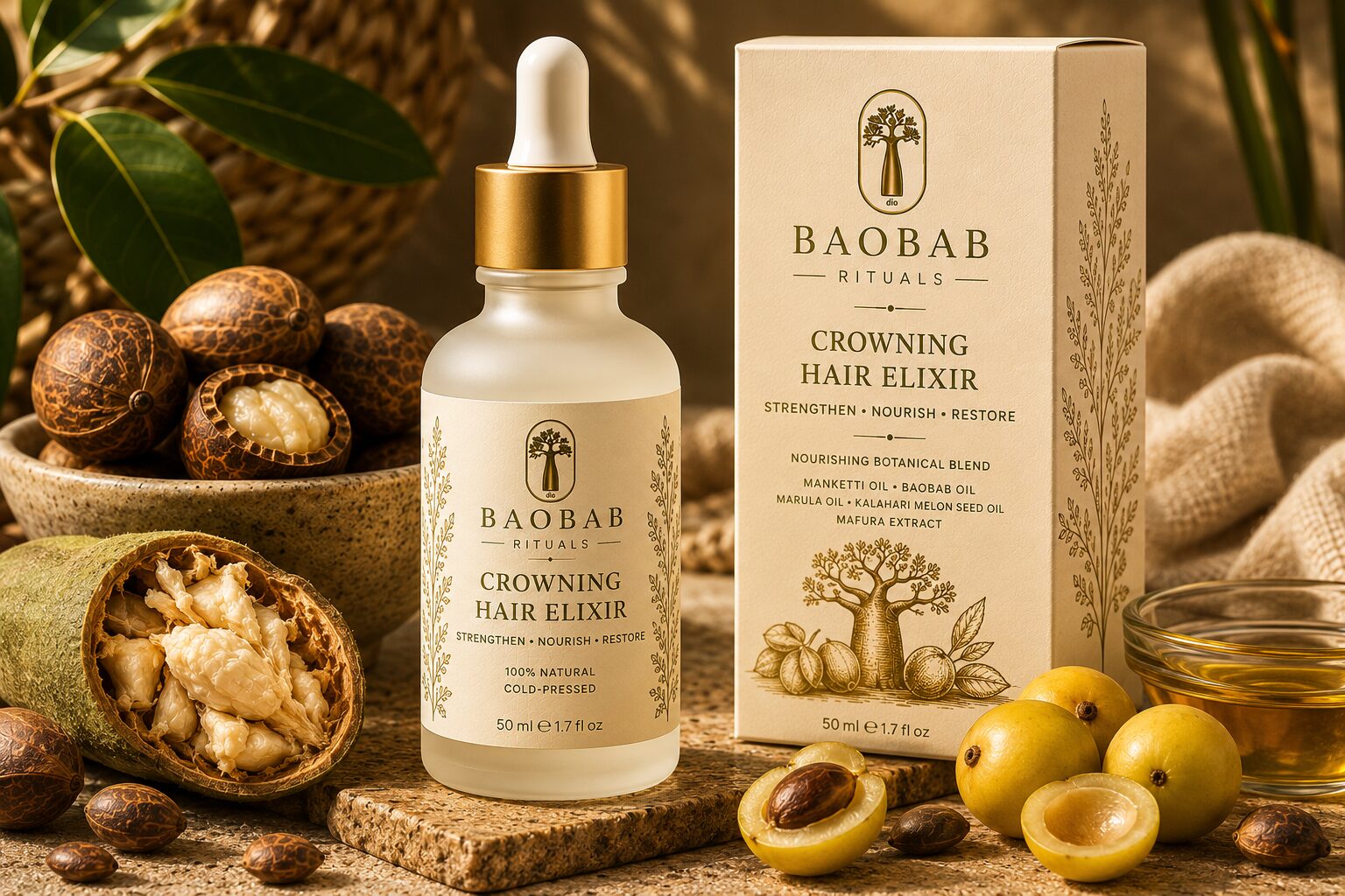 Crowning Hair Elixir — Baobab Rituals